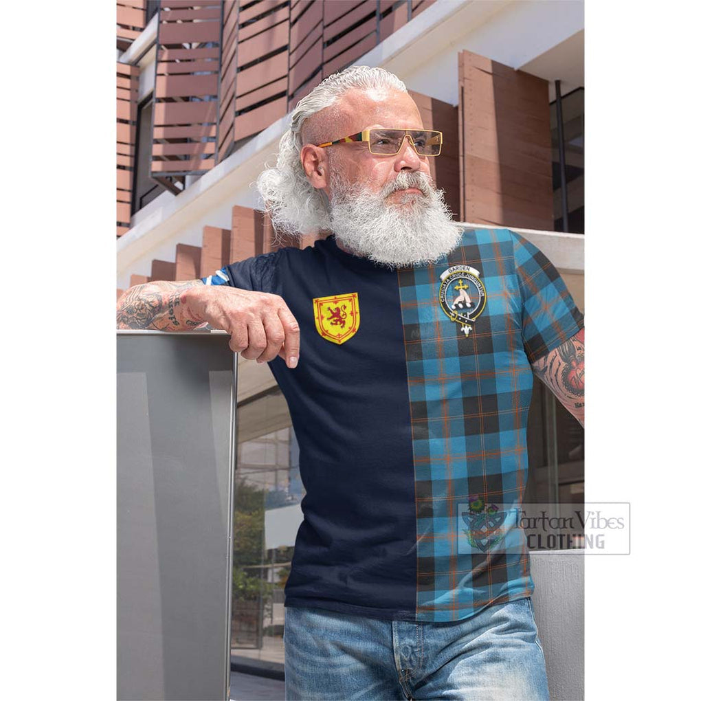 Garden (Gardyne) Tartan Cotton T-shirt Alba with Scottish Lion Royal Arm Half Style Men's Shirt - Tartan Vibes Clothing