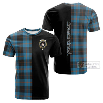 Garden (Gardyne) Tartan Cotton T-shirt with Family Crest and Half Of Me Style Kid's Shirt - Tartan Vibes Clothing