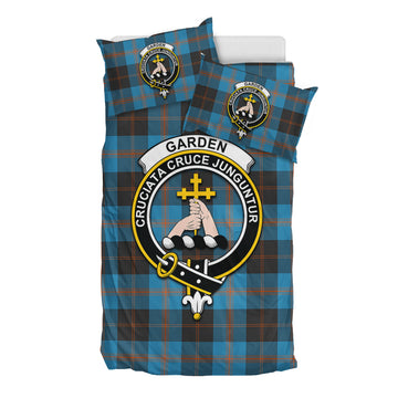 Garden (Gardyne) Tartan Bedding Set with Family Crest - Tartan Vibes Clothing