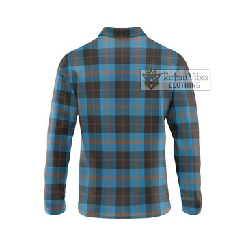 Garden (Gardyne) Tartan Long Sleeve Polo Shirt with Family Crest DNA In Me Style - Tartan Vibes Clothing