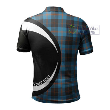 Garden (Gardyne) Tartan Men's Polo Shirt with Family Crest Circle Style - Tartan Vibes Clothing