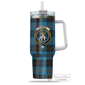 Garden Tartan and Family Crest Tumbler with Handle