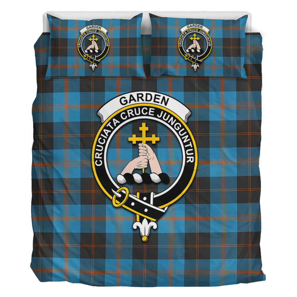Garden (Gardyne) Tartan Bedding Set with Family Crest - Tartan Vibes Clothing