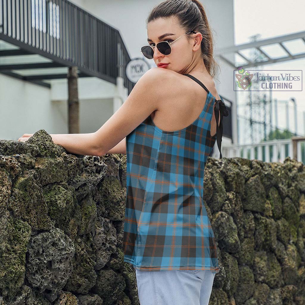 Garden (Gardyne) Tartan Loose Halter Neck Camisole - Tartan Vibes Clothing
