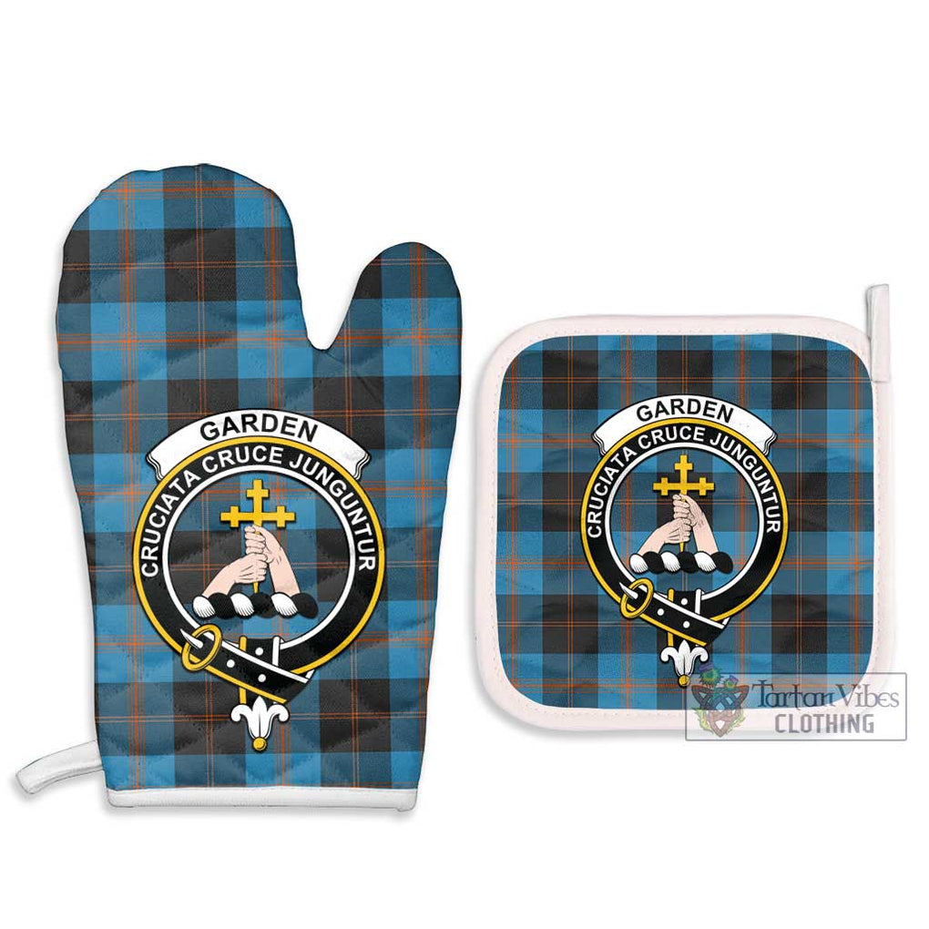 Garden (Gardyne) Tartan Combo Oven Mitt & Pot-Holder with Family Crest - Tartan Vibes Clothing