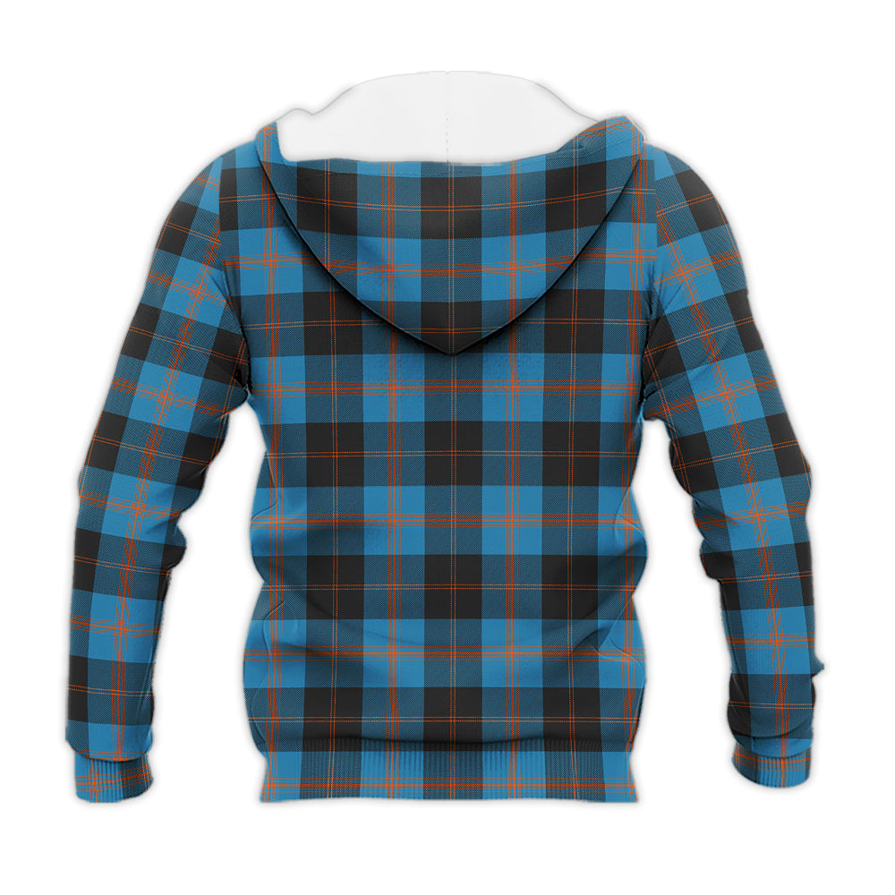 Garden (Gardyne) Tartan Knitted Hoodie with Family Crest - Tartan Vibes Clothing
