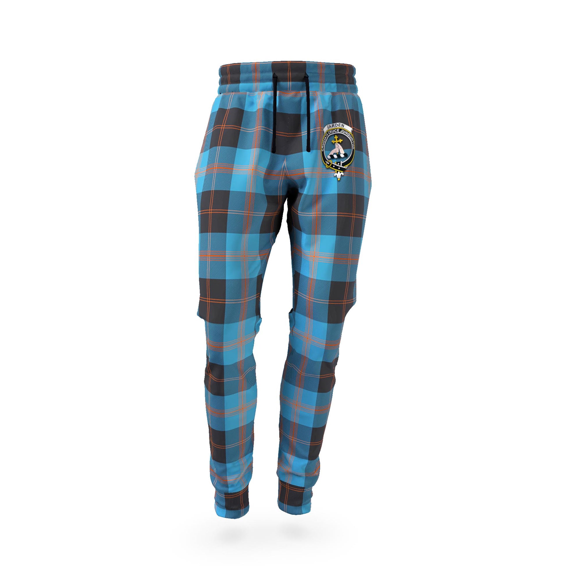 Garden (Gardyne) Tartan Joggers Pants with Family Crest - Tartan Vibes Clothing