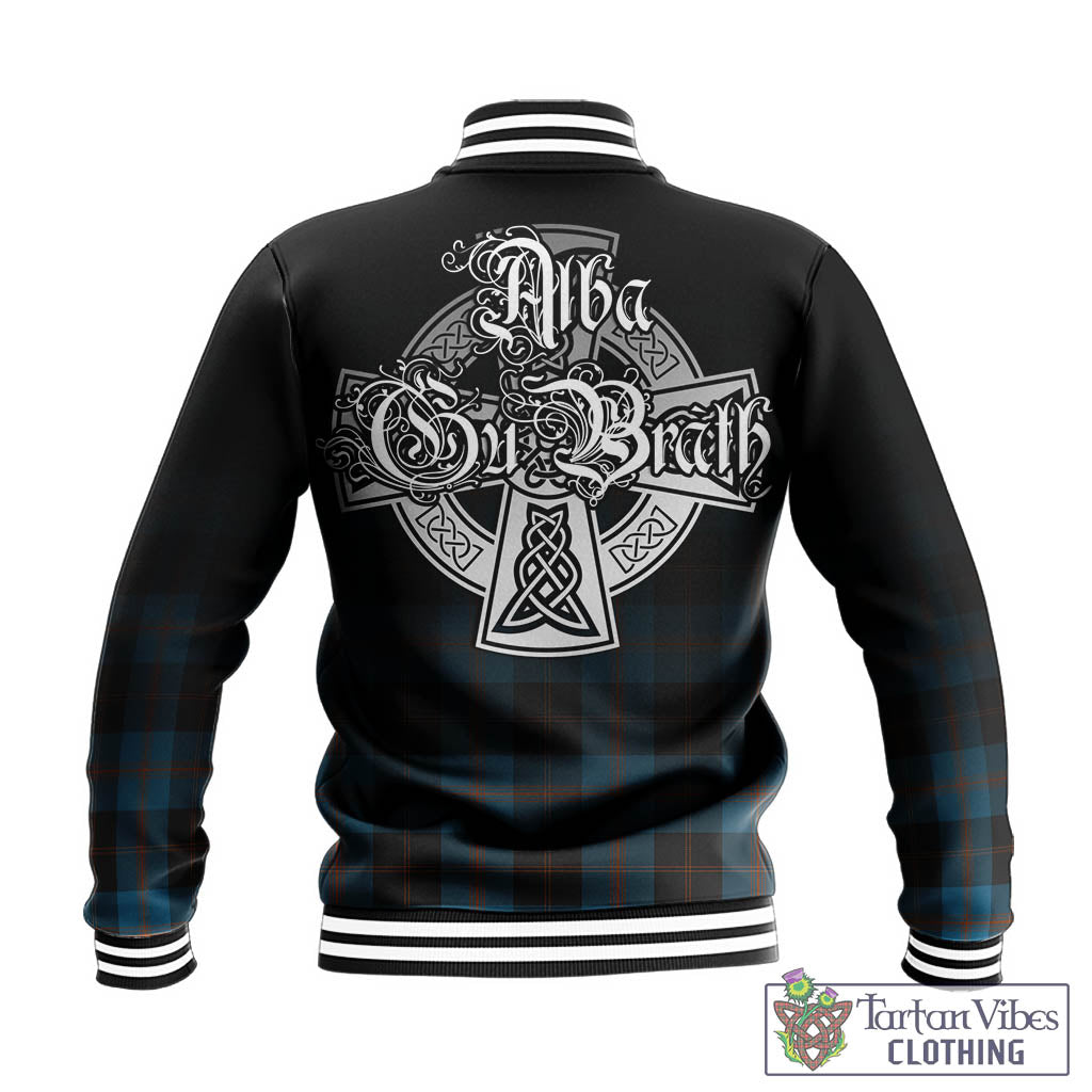 Garden (Gardyne) Tartan Baseball Jacket Featuring Alba Gu Brath Family Crest Celtic Inspired - Tartan Vibes Clothing
