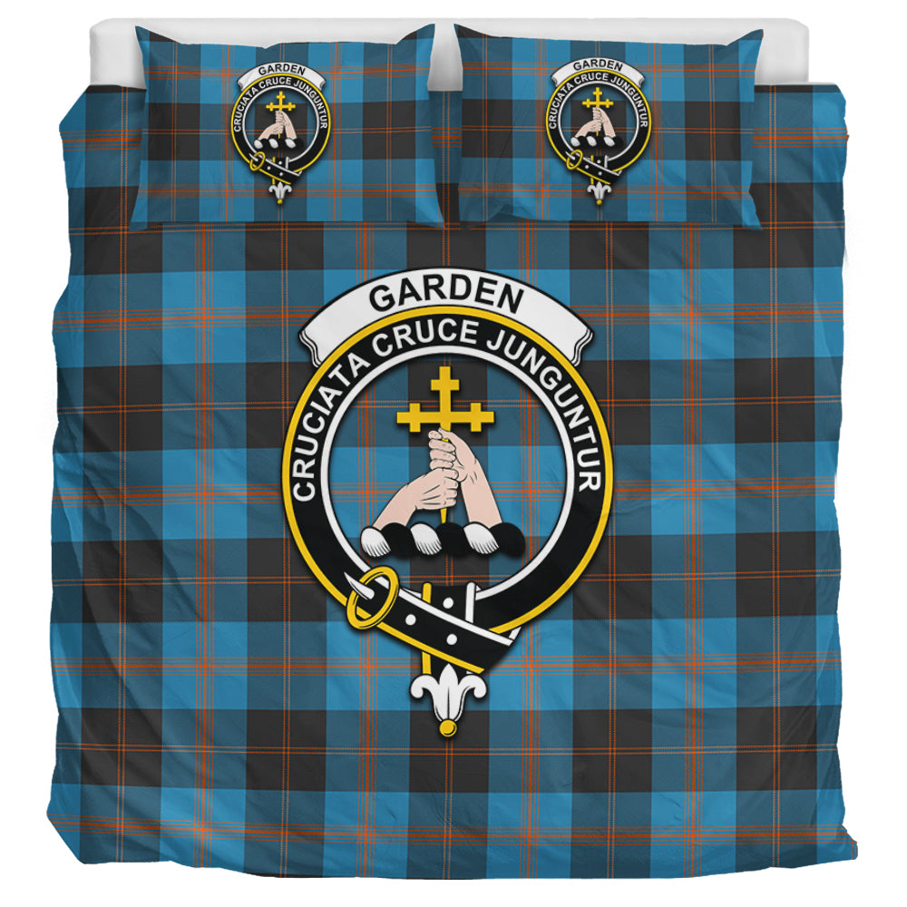 Garden (Gardyne) Tartan Bedding Set with Family Crest UK Bedding Set UK Super King 104*94 inch - Tartan Vibes Clothing