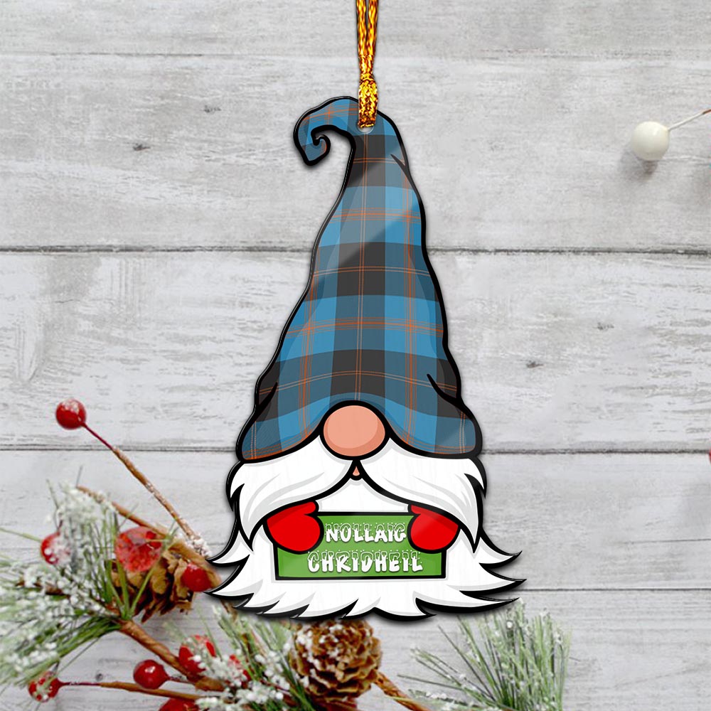Garden (Gardyne) Gnome Christmas Ornament with His Tartan Christmas Hat - Tartan Vibes Clothing