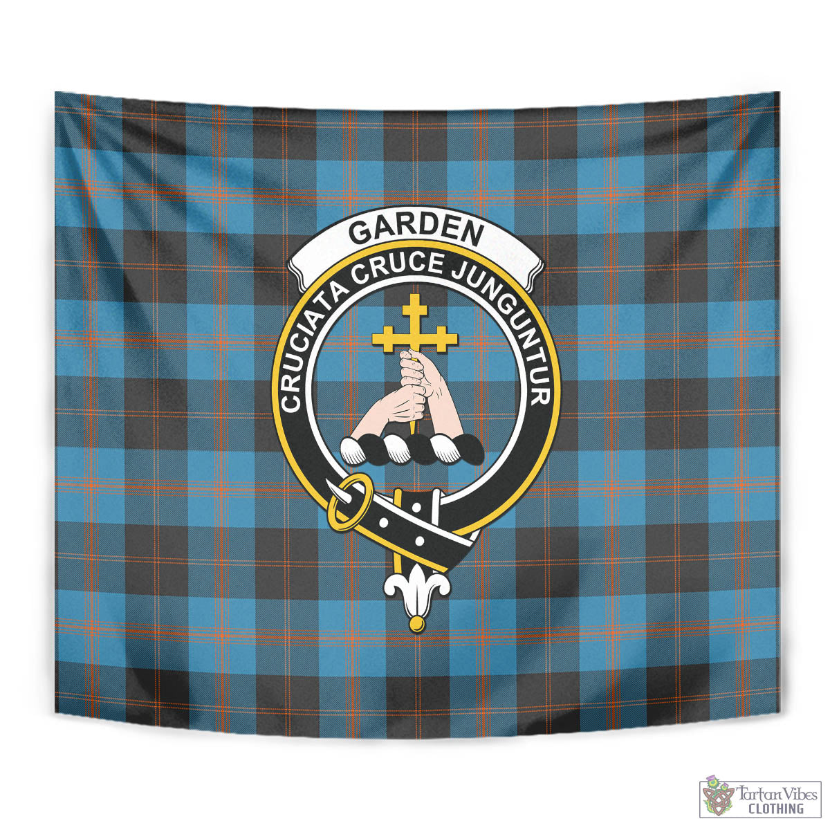 Garden (Gardyne) Tartan Tapestry Wall Hanging and Home Decor for Room with Family Crest - Tartan Vibes Clothing