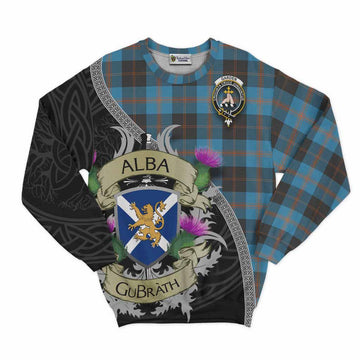 Garden (Gardyne) Tartan Family Crest Sweatshirt Lion Rampant Royal Thistle Shield Celtic Inspired Unisex - Tartan Vibes Clothing
