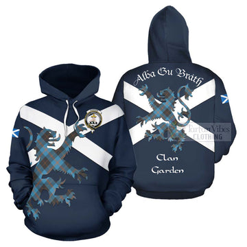 Garden (Gardyne) Tartan Lion Rampant Hoodie Proudly Display Your Heritage with Alba Gu Brath and Clan Name Zip Hoodie - Tartan Vibes Clothing
