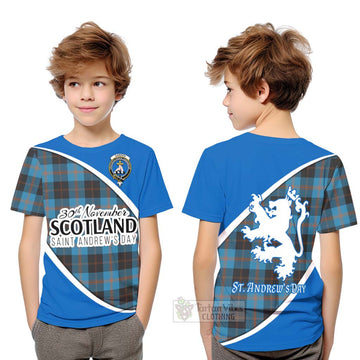 Garden (Gardyne) Family Crest Tartan Kid T-Shirt Celebrate Saint Andrew's Day in Style Youth XL Size14 - Tartan Vibes Clothing
