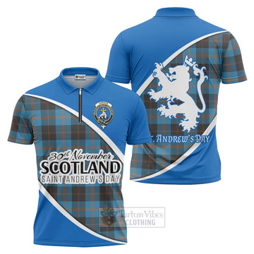 Garden (Gardyne) Family Crest Tartan Zipper Polo Shirt Celebrate Saint Andrew's Day in Style Unisex - Tartan Vibes Clothing