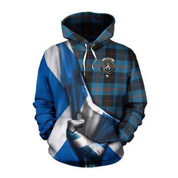 Garden (Gardyne) Tartan Cotton Hoodie with Family Crest Scotland Patriotic Style Pullover Hoodie XS - Tartan Vibes Clothing