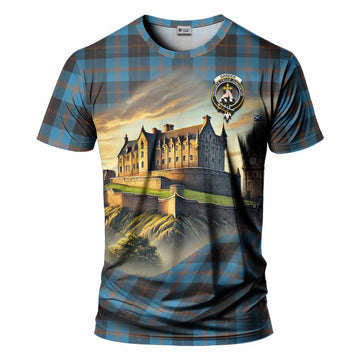 Garden (Gardyne) Tartan Family Crest T-Shirt with Scottish Ancient Castle Style Kid's Shirt - Tartan Vibes Clothing