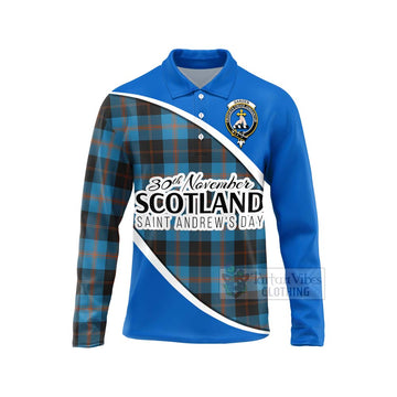 Garden (Gardyne) Family Crest Tartan Long Sleeve Polo Shirt Celebrate Saint Andrew's Day in Style Unisex - Tartan Vibes Clothing