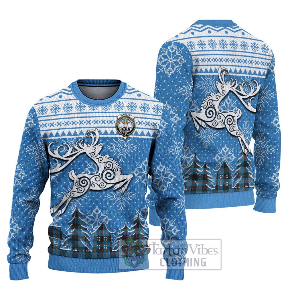 Garden (Gardyne) Clan Christmas Ugly Sweater Celtic Reindeer Style Unisex - Tartan Vibes Clothing