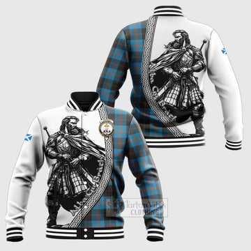 Garden (Gardyne) Tartan Clan Crest Baseball Jacket with Highlander Warrior Celtic Style Unisex - Tartan Vibes Clothing