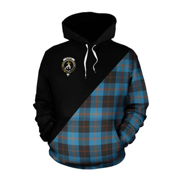 Garden (Gardyne) Tartan Cotton Hoodie with Family Crest and Military Logo Style Pullover Hoodie XS - Tartan Vibes Clothing