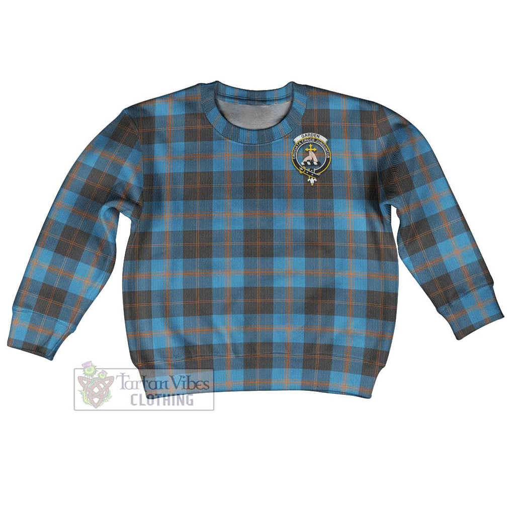 Garden (Gardyne) Tartan Kid Ugly Sweater with Family Crest Kid - Tartan Vibes Clothing