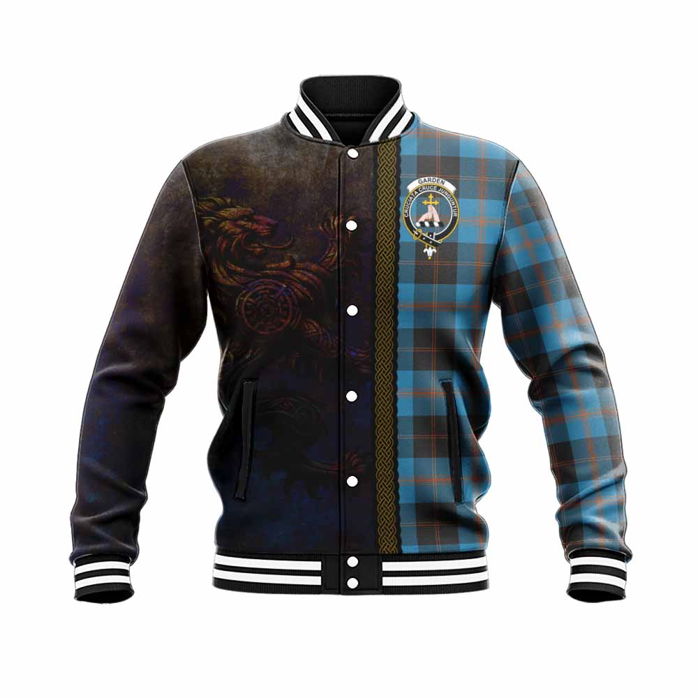 Garden (Gardyne) Tartan Family Crest Baseball Jacket Alba Gu Brath Be Brave Lion Ancient Style Unisex - Tartan Vibes Clothing