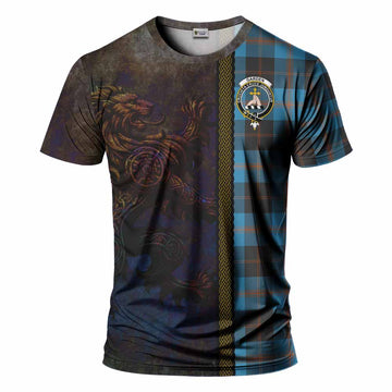 Garden (Gardyne) Tartan Family Crest T-Shirt Alba Gu Brath Be Brave Lion Ancient Style Kid's Shirt - Tartan Vibes Clothing