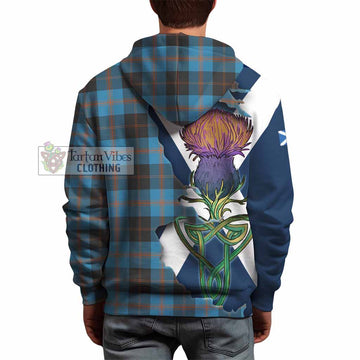 Tartan Vibes Clothing Garden (Gardyne) Tartan Family Crest Hoodie Scottish Thistle Celtic Inspired