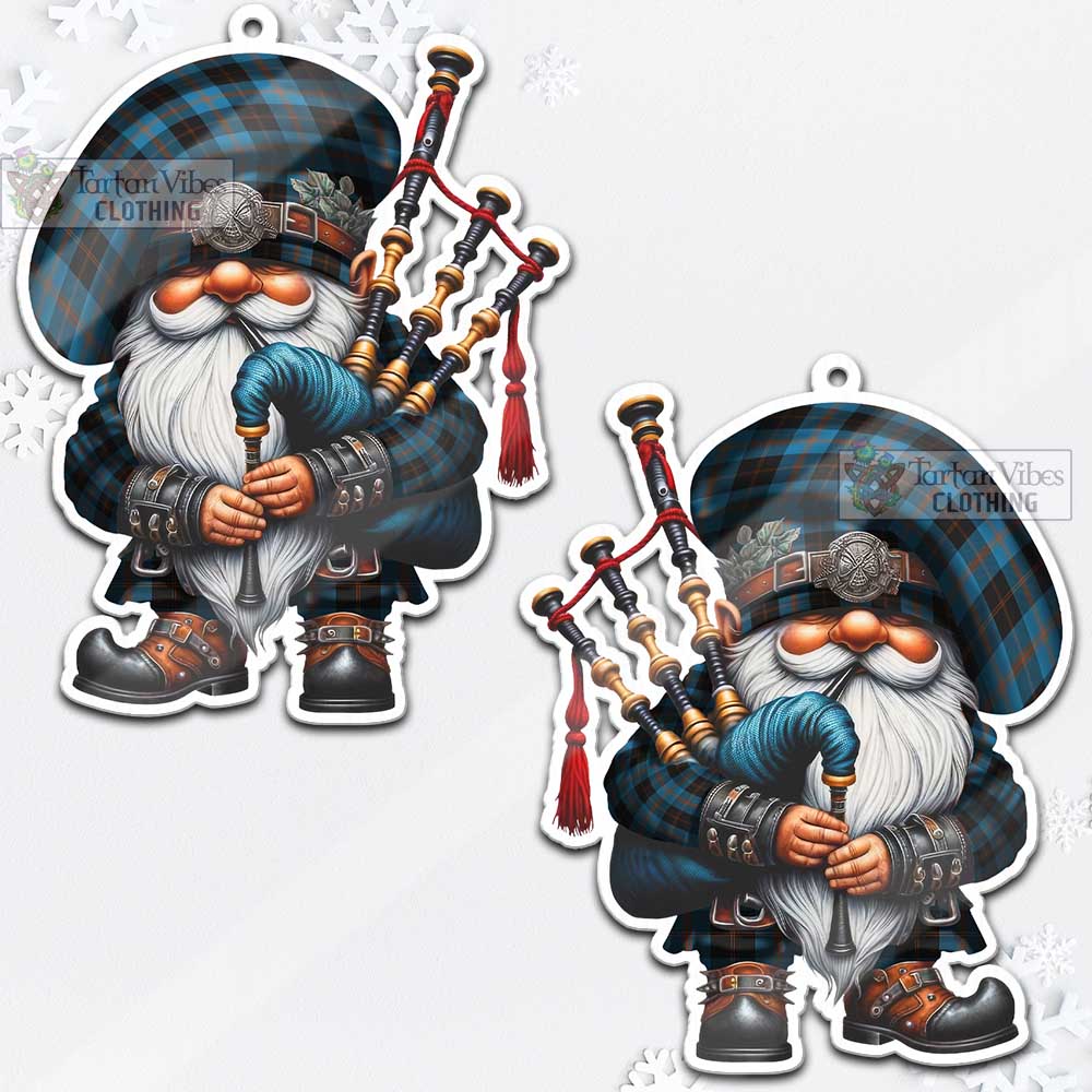 Garden (Gardyne) Tartan Bagpiper Gnome Christmas Ornament - Tartan Vibes Clothing