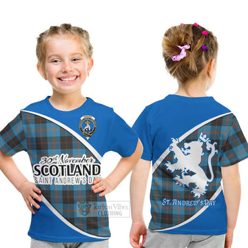 Garden (Gardyne) Family Crest Tartan Kid T-Shirt Celebrate Saint Andrew's Day in Style - Tartan Vibes Clothing