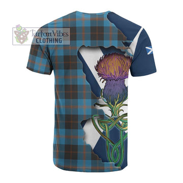 Tartan Vibes Clothing Garden (Gardyne) Tartan Family Crest Cotton T-shirt Scottish Thistle Celtic Inspired