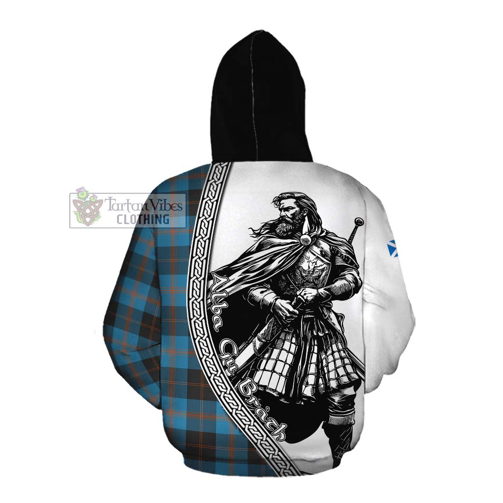 Garden (Gardyne) Tartan Clan Crest Cotton Hoodie with Highlander Warrior Celtic Style Pullover Hoodie - Tartan Vibes Clothing