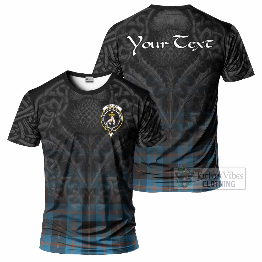 Garden (Gardyne) Tartan T-Shirt with Family Crest Celtic Thistle Vibes - Tartan Vibes Clothing