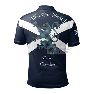 Garden (Gardyne) Tartan Lion Rampant Polo Shirt Proudly Display Your Heritage with Alba Gu Brath and Clan Name - Tartan Vibes Clothing