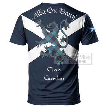 Garden (Gardyne) Tartan Lion Rampant T-Shirt Proudly Display Your Heritage with Alba Gu Brath and Clan Name - Tartan Vibes Clothing