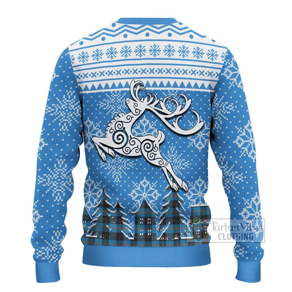 Garden (Gardyne) Clan Christmas Ugly Sweater Celtic Reindeer Style - Tartan Vibes Clothing