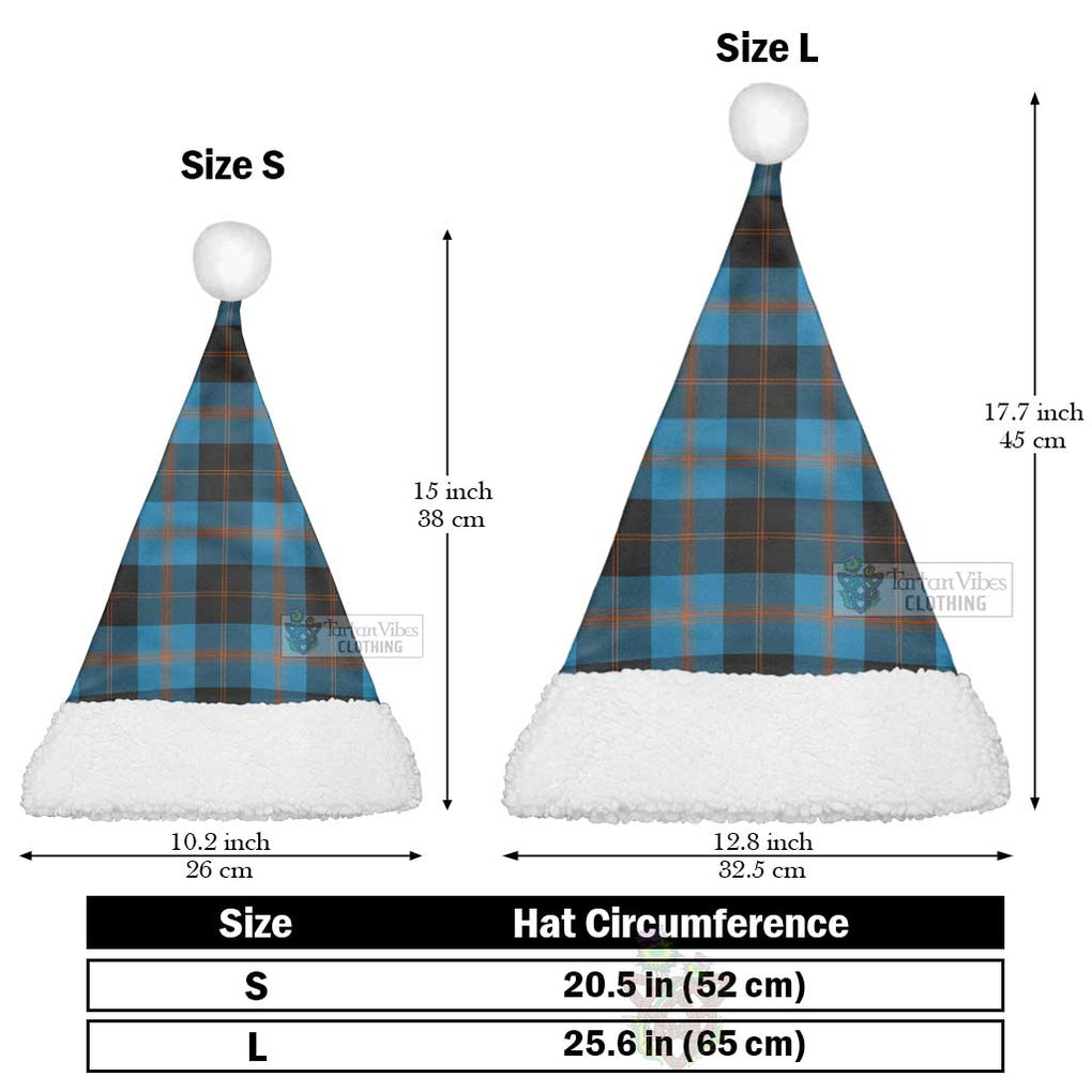 Garden (Gardyne) Tartan Christmas Santa Hats Christmas Hat L 25.6in (65cm) - Tartan Vibes Clothing