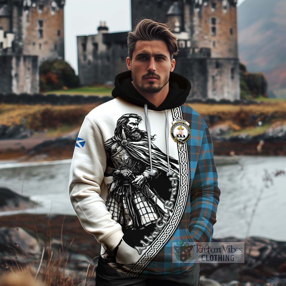 Garden (Gardyne) Tartan Clan Crest Cotton Hoodie with Highlander Warrior Celtic Style - Tartan Vibes Clothing