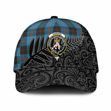 Garden (Gardyne) Crest Tartan Classic Cap with New Zealand Silver Fern Half Style