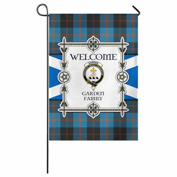 Garden (Gardyne) Family Crest Tartan Welcome Garden Flag Saltire Harmony Style - Tartan Vibes Clothing