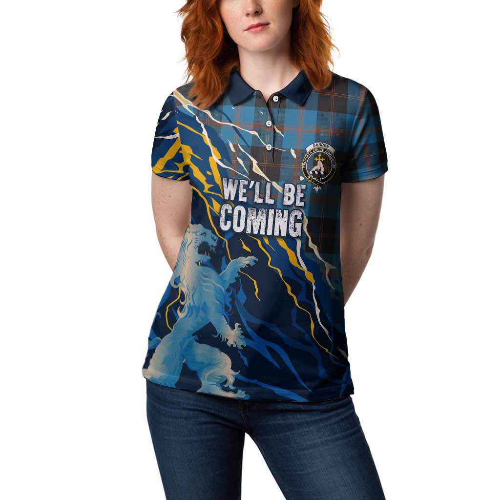 Garden (Gardyne) Scotland Tartan Women Polo Shirt WC2026 Football - We'll Be Coming