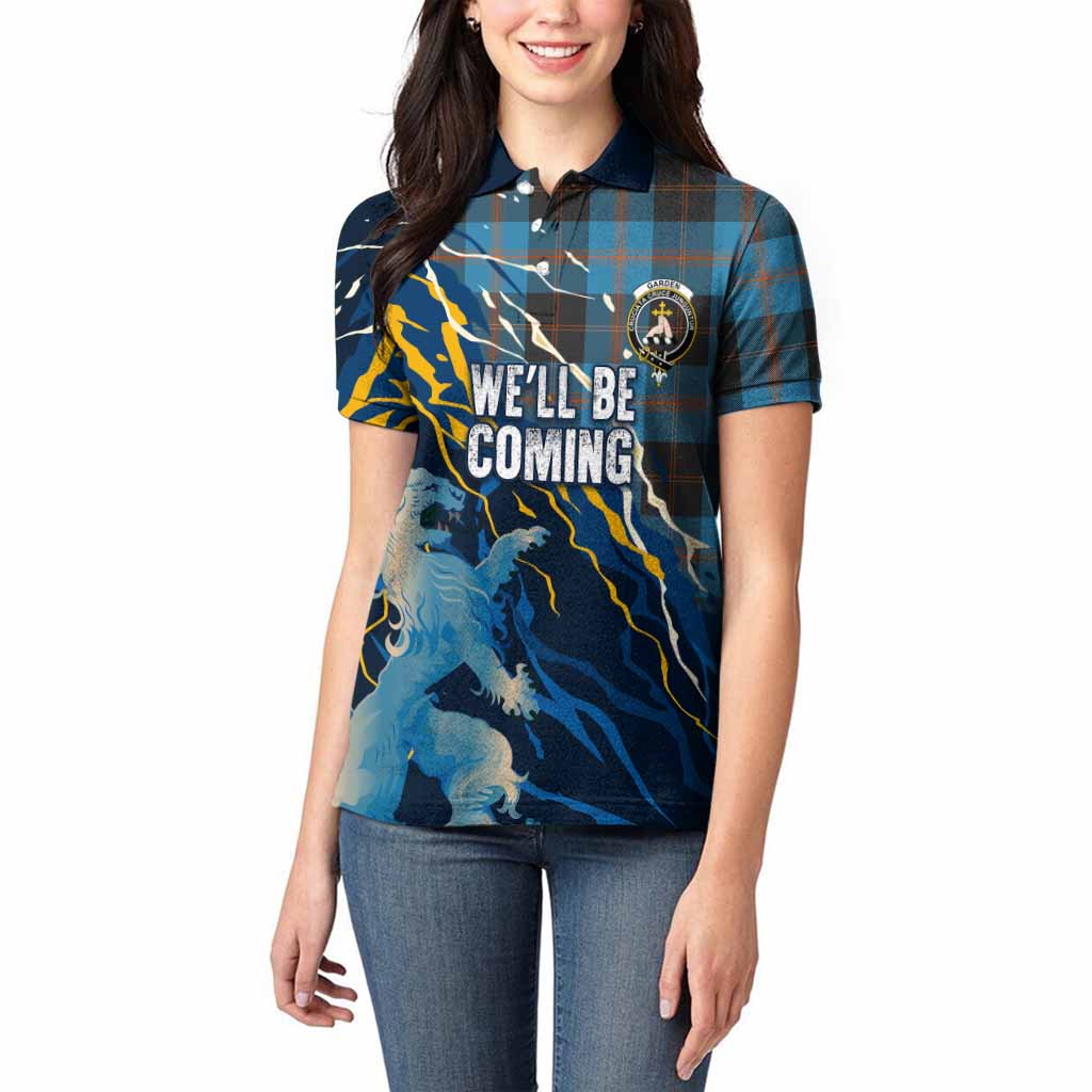 Garden (Gardyne) Scotland Tartan Women Polo Shirt WC2026 Football - We'll Be Coming