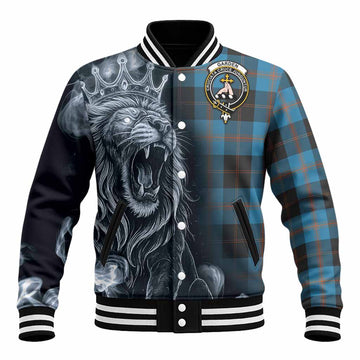 Garden (Gardyne) Tartan Baseball Jacket Roaring Lion Heritage