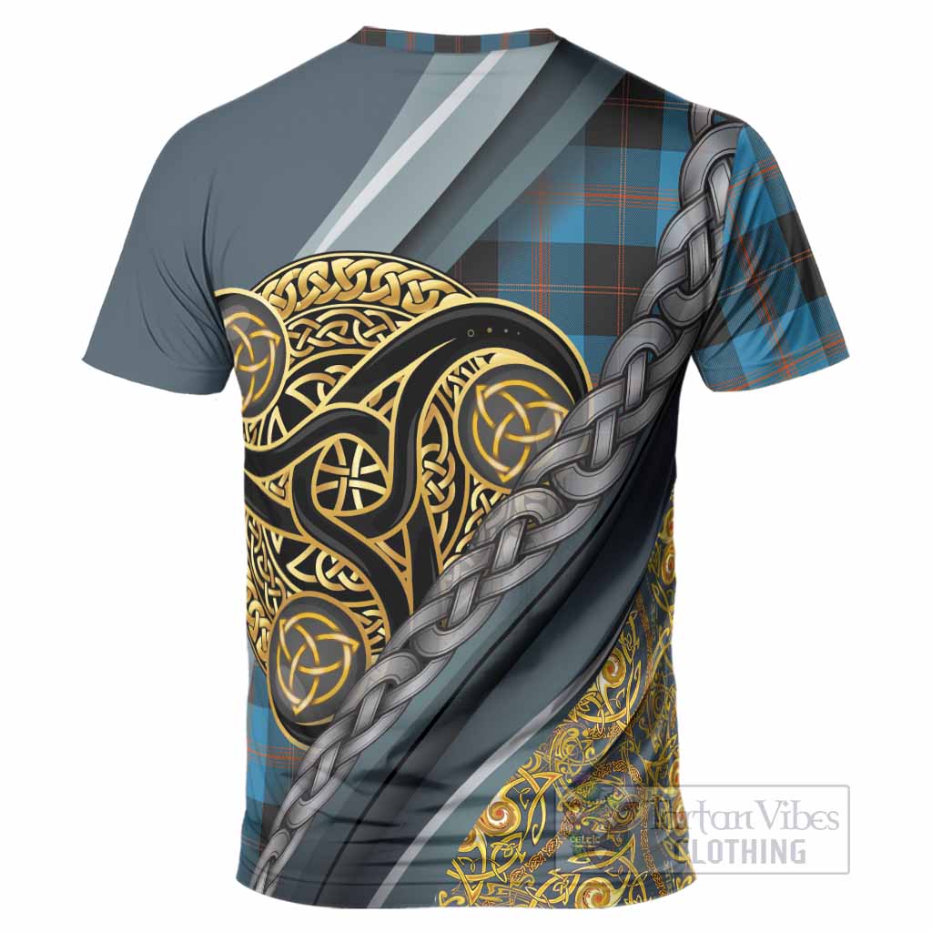 Garden (Gardyne) Tartan Crest T-Shirt Scottish Triskele Celtic