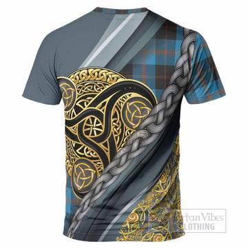 Garden (Gardyne) Tartan Crest T-Shirt Scottish Triskele Celtic