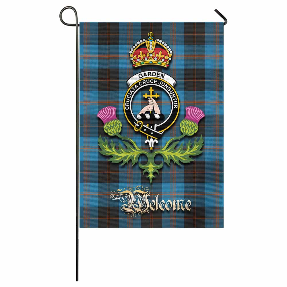 Garden (Gardyne) Tartan Family Crest Garden Flag Royal Thistle Welcome Style - Tartan Vibes Clothing