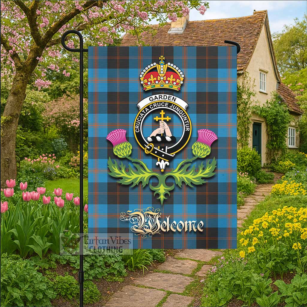 Garden (Gardyne) Tartan Family Crest Garden Flag Royal Thistle Welcome Style - Tartan Vibes Clothing