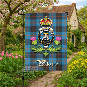 Garden (Gardyne) Tartan Family Crest Garden Flag Royal Thistle Welcome Style - Tartan Vibes Clothing