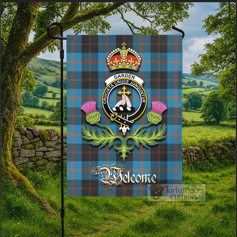 Garden (Gardyne) Tartan Family Crest Garden Flag Royal Thistle Welcome Style - Tartan Vibes Clothing